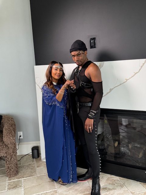 Cast in costume