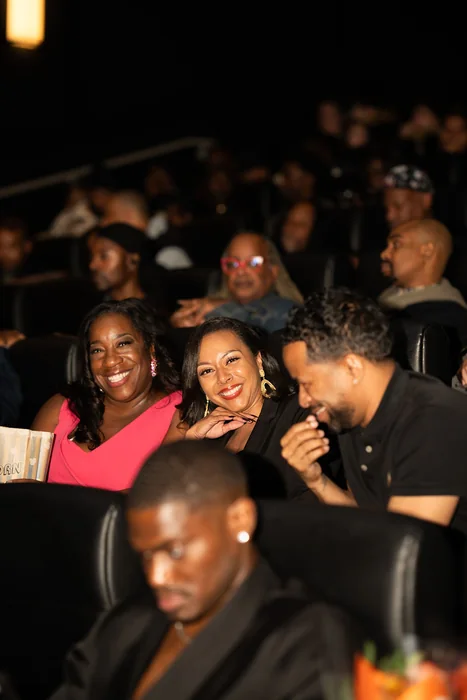 Guests seated inside Landmark’s Bethesda Row Cinema